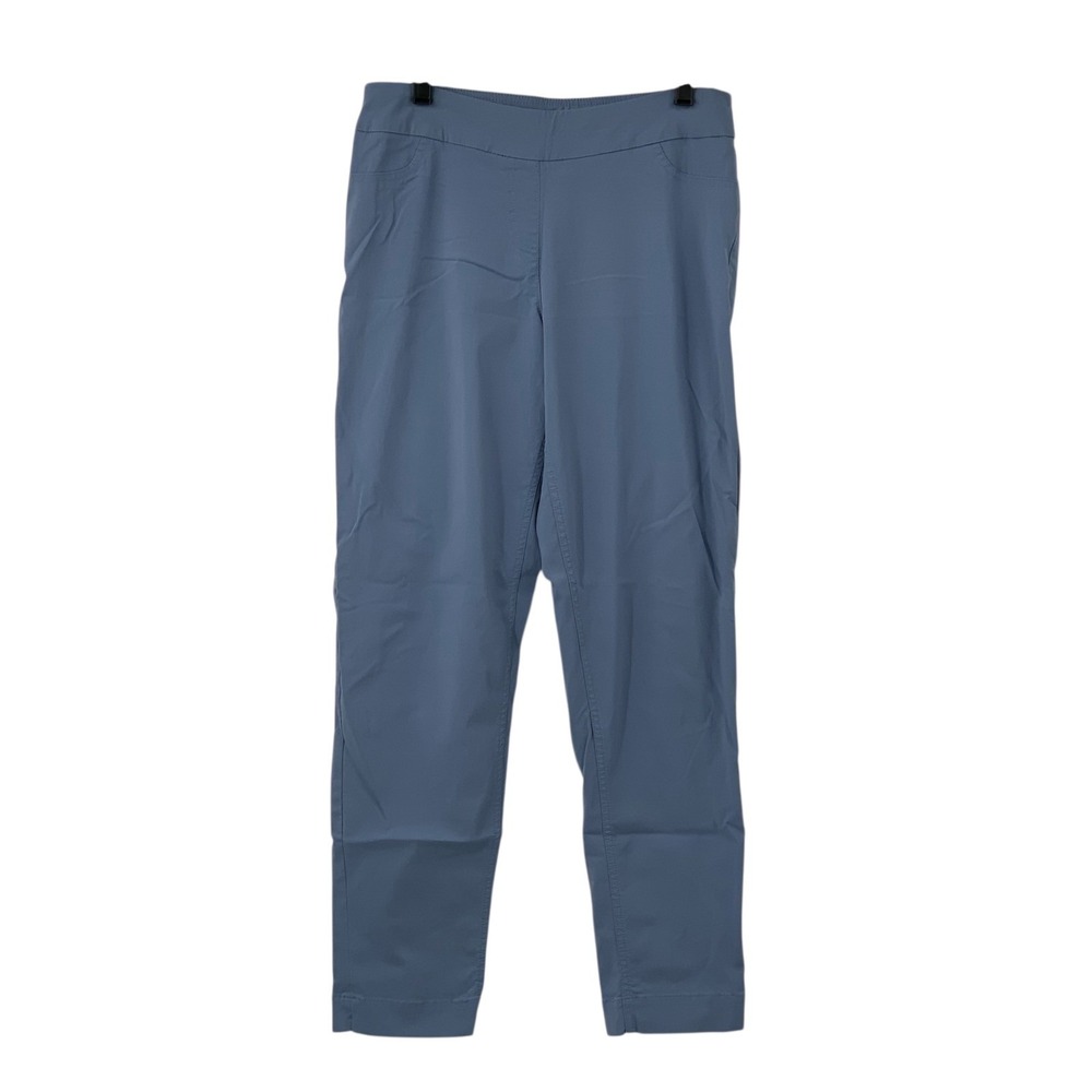 Soft Surroundings Womens Pull On Casual Stretch Pants Blue Back Pockets‎ Size TM